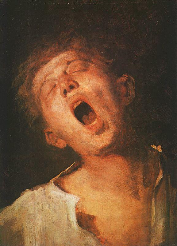 Mihaly Munkacsy Yawning Apprentice